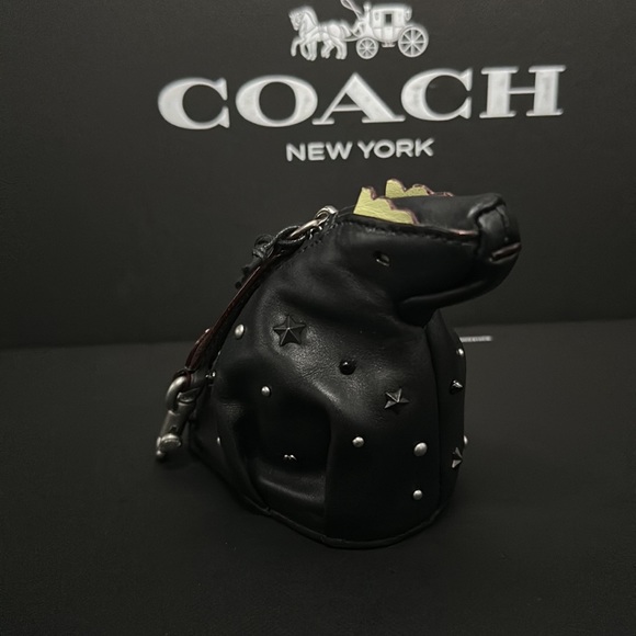 NWT Coach X NASA Rexy Studded Coin purse Bag Charm Space Star Rivet Zipper FOB - Picture 9 of 9